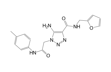 5-amino-N-(2-furylmethyl)-1-[2-oxo-2-(4-toluidino)ethyl]-1H-1,2,3-triazole-4-carboxamide