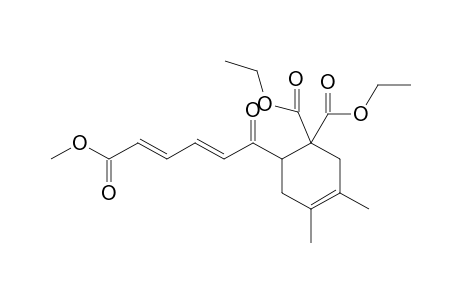 6-[(2E,4E)-6-keto-6-methoxy-hexa-2,4-dienoyl]-3,4-dimethyl-cyclohex-3-ene-1,1-dicarboxylic acid diethyl ester