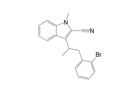 3-[1-(2-bromophenyl)propan-2-yl]-1-methyl-2-indolecarbonitrile