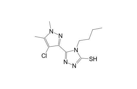 4-butyl-5-(4-chloro-1,5-dimethyl-1H-pyrazol-3-yl)-4H-1,2,4-triazole-3-thiol