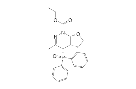 ETHYL-(+/-)-(4S*,4A-S*,7A-R*)-4-(DIPHENYLPHOSPHINOYL)-3-METHYL-4A,5,6,7A-TETRAHYDRO-4H-FURO-[2,3-C]-PYRIDAZINE-1-CARBOXYLATE