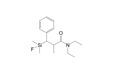 N,N-diethyl-3-[fluoranyl(dimethyl)silyl]-2-methyl-3-phenyl-propanamide