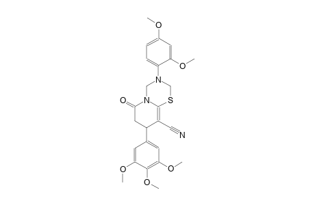 2H,6H-pyrido[2,1-b][1,3,5]thiadiazine-9-carbonitrile, 3-(2,4-dimethoxyphenyl)-3,4,7,8-tetrahydro-6-oxo-8-(3,4,5-trimethoxyphenyl)-
