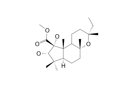 8,13-EPOXY-1-BETA-METHOXYCARBONYL-3-NORLABDANE-1-ALPHA,2-ALPHA-DIOL