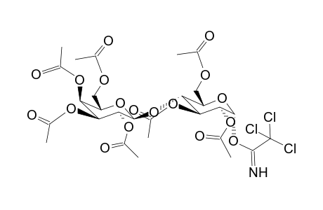 O-[4-O-(2,3,4,6-Tetra-O-acetyl-b-d-galactopyranosyl)-2,3,6-tri-O-acetyl-a-d-glucopyranosyl]-trichloroacetimidate