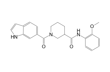 3-piperidinecarboxamide, 1-(1H-indol-6-ylcarbonyl)-N-(2-methoxyphenyl)-