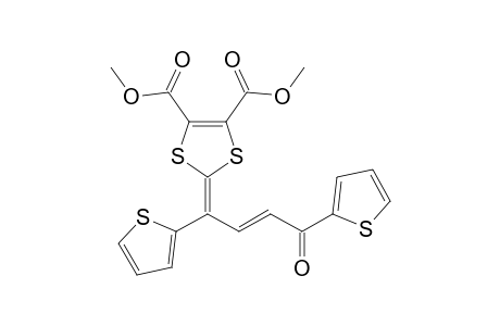 2-[(E)-4-keto-1,4-bis(2-thienyl)but-2-enylidene]-1,3-dithiole-4,5-dicarboxylic acid dimethyl ester