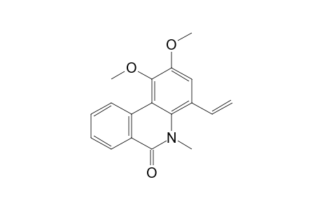 5-Methyl-1,2-dimethoxy-4-vinyl-5,6-dihydrophenanthridin-6-one