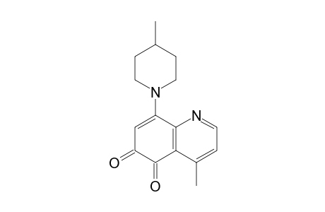 4-methyl-8-(4-methyl-1-piperidinyl)-5,6-quinolinedione