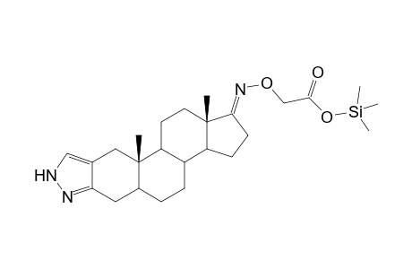20-Nor-17,O17-dehydro-stanozolol, 17-carboxymethoxime, O-TMS