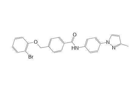 benzamide, 4-[(2-bromophenoxy)methyl]-N-[4-(3-methyl-1H-pyrazol-1-yl)phenyl]-