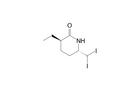 (3R*,6S*)-6-(Diiodomethyl)-3-ethylpiperidin-2-one