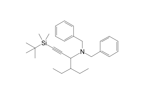 N,N-Dibenzyl-1-(tert-butyldimethylsilyl)-4-ethyl-1-hexyn-3-amine
