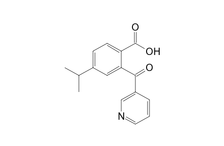 2-[oxo(3-pyridinyl)methyl]-4-propan-2-ylbenzoic acid
