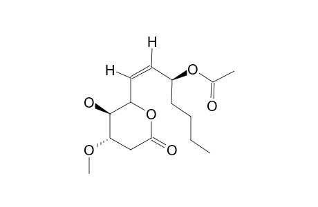 6S-[(3S-ACETYLOXY)-1-Z-HEPTENYL]-5S-HYDROXY-4-METHOXY-OXAN-2-ONE