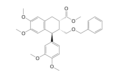(2S,3R,4S)-3-(benzoxymethyl)-4-(3,4-dimethoxyphenyl)-6,7-dimethoxy-tetralin-2-carboxylic acid methyl ester