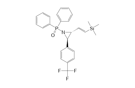 N-DIPHENYLPHOSPHINOYL-2-(BETA-TRIMETHYLSILYL)-VINYL-3-(PARA-TRIFLUOROMETHYL)-PHENYL-AZIRIDINE