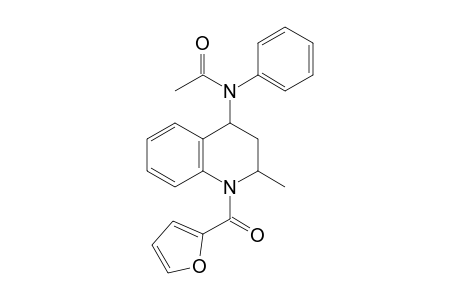 Acetamide, N-[1,2,3,4-tetrahydro-1-(2-furoyl)-2-methyl-4-quinolinyl]-N-phenyl-