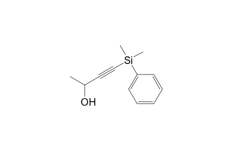 4-[dimethyl(phenyl)silyl]-3-butyn-2-ol