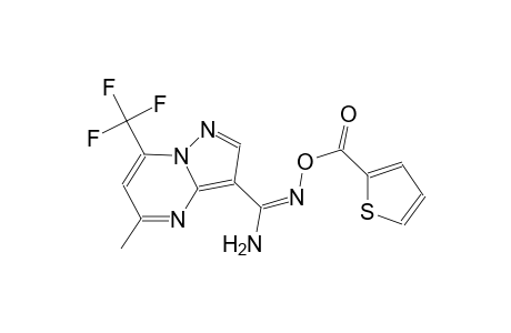 5-methyl-N'-[(2-thienylcarbonyl)oxy]-7-(trifluoromethyl)pyrazolo[1,5-a]pyrimidine-3-carboximidamide