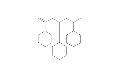 2,4,6-Tris(cyclohexyl)hept-1-ene