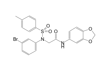 acetamide, N-(1,3-benzodioxol-5-yl)-2-[(3-bromophenyl)[(4-methylphenyl)sulfonyl]amino]-