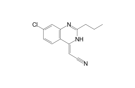 (Z)-2-[7-Chloro-2-propylquinazolin-4(3H)-ylidene]acetonitrile