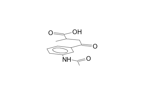 2-(3-acetamidobenzoylmethyl)propanoic acid