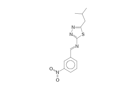 2-Isobutyl-5-(3-nitrobenzylideneamino)-1,3,4-thiadiazole