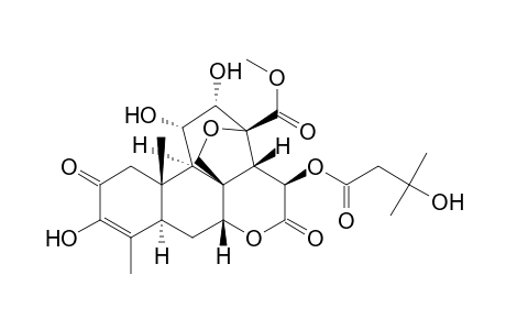 2H-3,11c-(Epoxymethano)phenanthro[10,1-bc]pyran, picras-3-en-21-oic acid deriv.