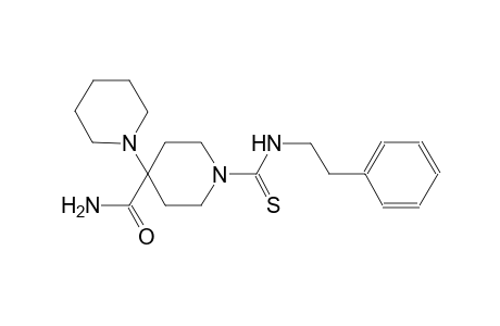 1'-(phenethylcarbamothioyl)-[1,4'-bipiperidine]-4'-carboxamide