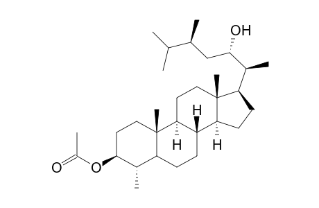 (22S,24S)-3.beta.-Acetoxy-4.alpha.-methylergostan-22-ol