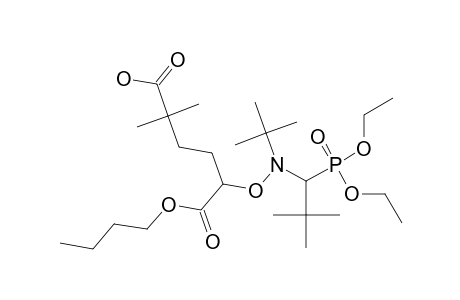 2,2-DIMETHYL-4-[N-TERT.-BUTYL-N-(1-DIETHOXYPHOSPHORYL-2,2-DIMETHYLPROPYL)-AMINOXY]-4-NORMAL-BUTOXYCARBONYL-PENTANOIC-ACID