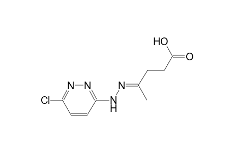 (4E)-4-[(6-chloro-3-pyridazinyl)hydrazono]pentanoic acid