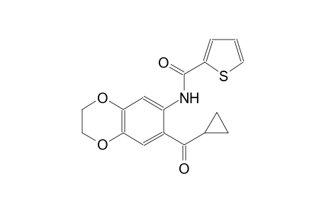 2-thiophenecarboxamide, N-[7-(cyclopropylcarbonyl)-2,3-dihydro-1,4-benzodioxin-6-yl]-