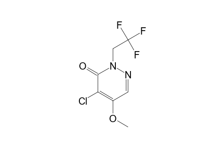 4-CHLORO-5-METHOXY-2-(BETA-TRIFLUORO)-ETHYL-3(2H)-PYRIDAZINONE
