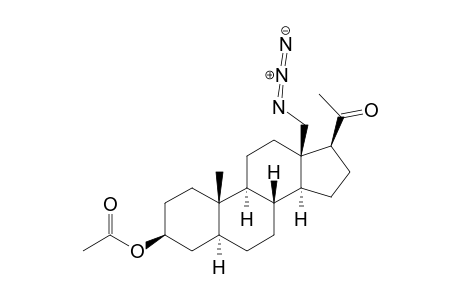 Pregnan-20-one, 3-(acetyloxy)-18-azido-, (3.beta.,5.alpha.)-