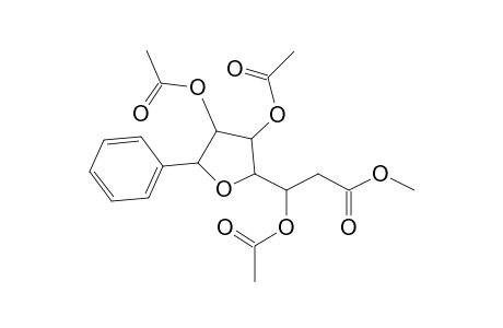 Methyl 3-(3,4-diacetoxy-5-phenyloxolan-2-yl)-3-acetoxypropanoate