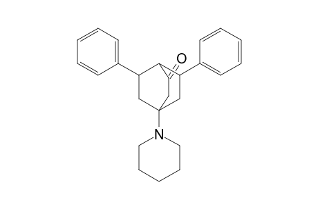 (6RS,7RS)-(+-)-6,7-Diphenyl-4-piperidinobicyclo[2.2.2]octane-2-one