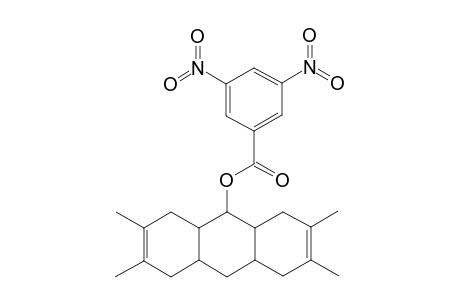 (+-)-9-(3,5-dinitrobenzoyloxy)-2,3,6,7-tetramethyl-1,4,4.alpha.,5,8,8a.beta.9.beta.,9a.beta.,10,10a.beta.-decahydroanthracene