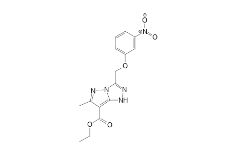 1H-pyrazolo[5,1-c]-1,2,4-triazole-7-carboxylic acid, 6-methyl-3-[(3-nitrophenoxy)methyl]-, ethyl ester