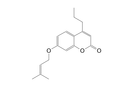 7-[(3-methyl-2-butenyl)oxy]-4-propyl-2H-chromen-2-one
