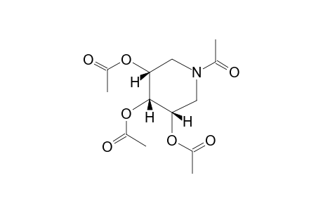 (3R,4S,5S)-Piperidine-3,4,5-triol, N-acetyl-, triacetate