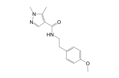 1H-Pyrazole-4-carboxamide, N-[2-(4-methoxyphenyl)ethyl]-1,5-dimethyl-
