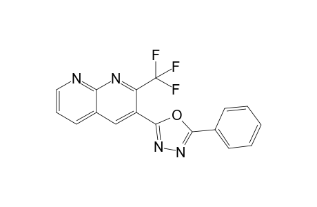 2-Phenyl-5-[2-(trifluoromethyl)-1,8-naphthyridin-3-yl]-1,3,4-oxadiazole