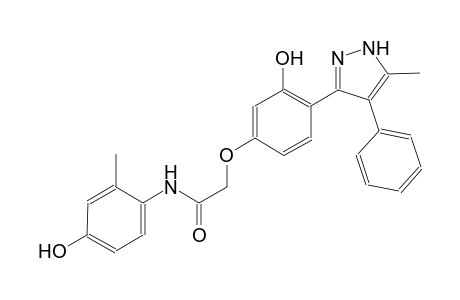 acetamide, N-(4-hydroxy-2-methylphenyl)-2-[3-hydroxy-4-(5-methyl-4-phenyl-1H-pyrazol-3-yl)phenoxy]-