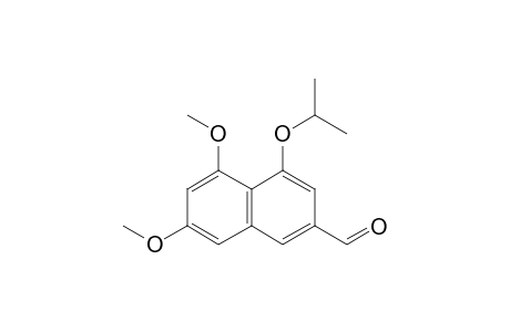 4-isopropoxy-5,7-dimethoxy-naphthalene-2-carbaldehyde