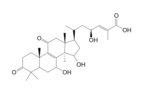 (23S)-7.alpha.,15.alpha.,23-Trihydroxy-3,11-dioxolanosta-8,24(E)-dienee-26-oic acid [ Ganoderic Acid.delta.)