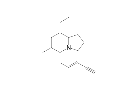 8-Ethyl-5-(2'-penten-4'-yn-1'-yl)-6-methylindolizidine