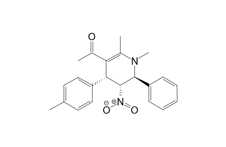 1-((4R,5R,6S)-1,2-dimethyl-5-nitro-6-phenyl-4-p-tolyl-1,4,5,6-tetrahydropyridin-3-yl)ethanone